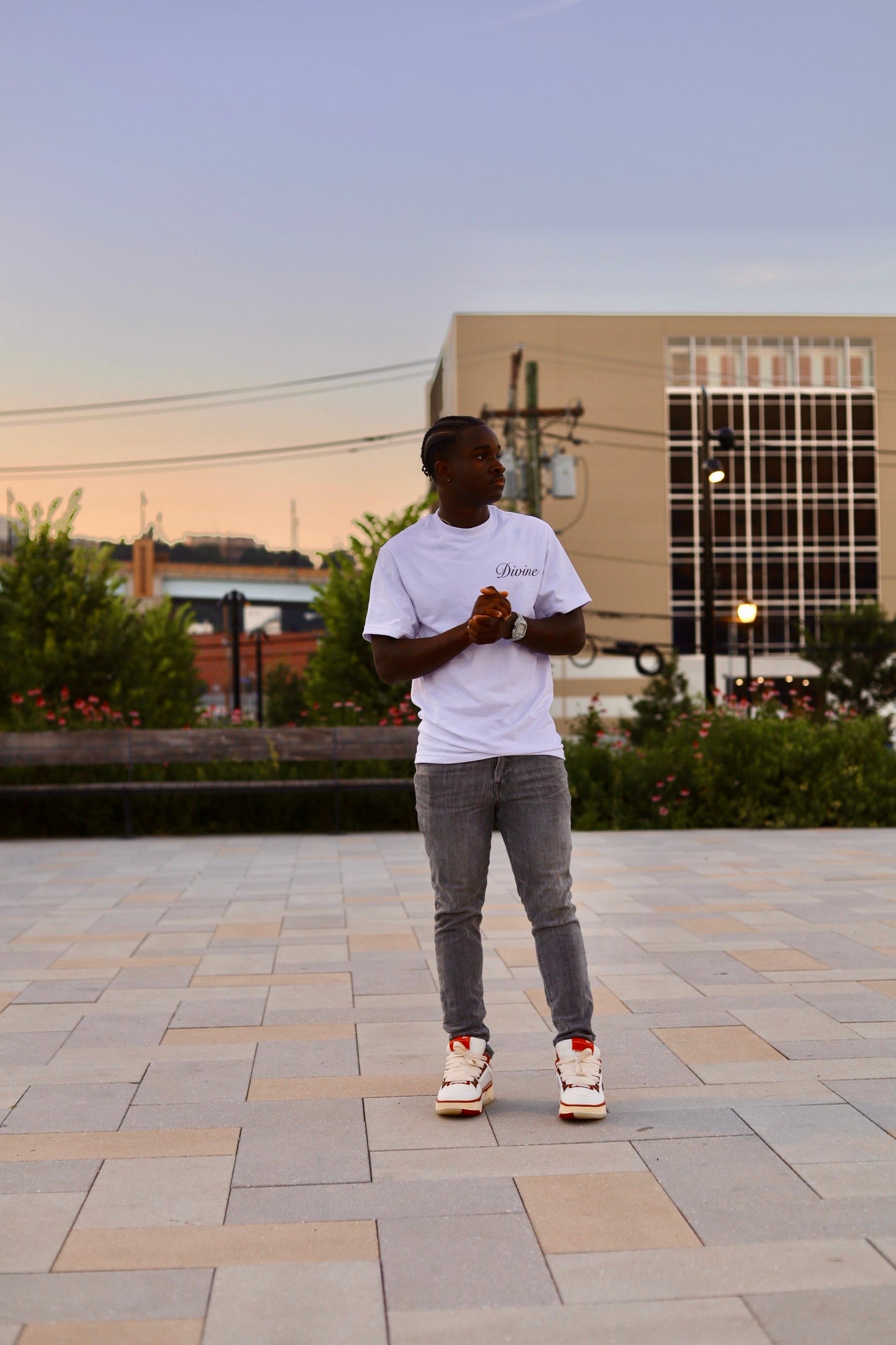 White Elevate Tee